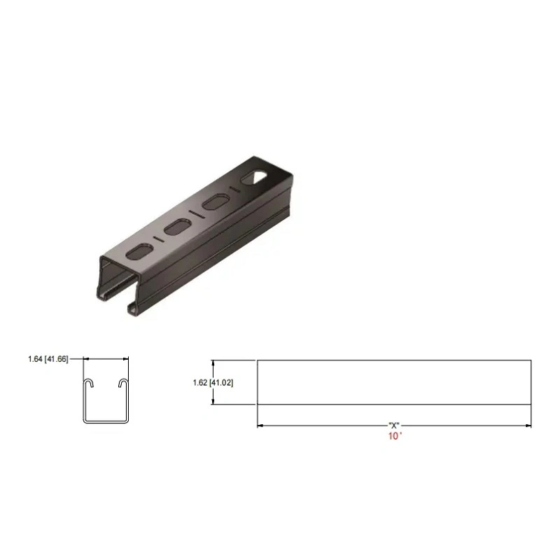 Pre-Galvanized Slotted Steei C Channel for Photovoltaic Support